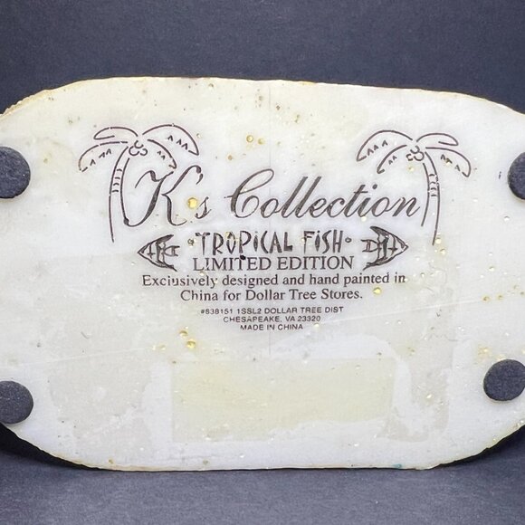 K's Collection Hand Painted Nautical Marine Tropical Fish Figure Sculpture 4.75" - Picture 7 of 7